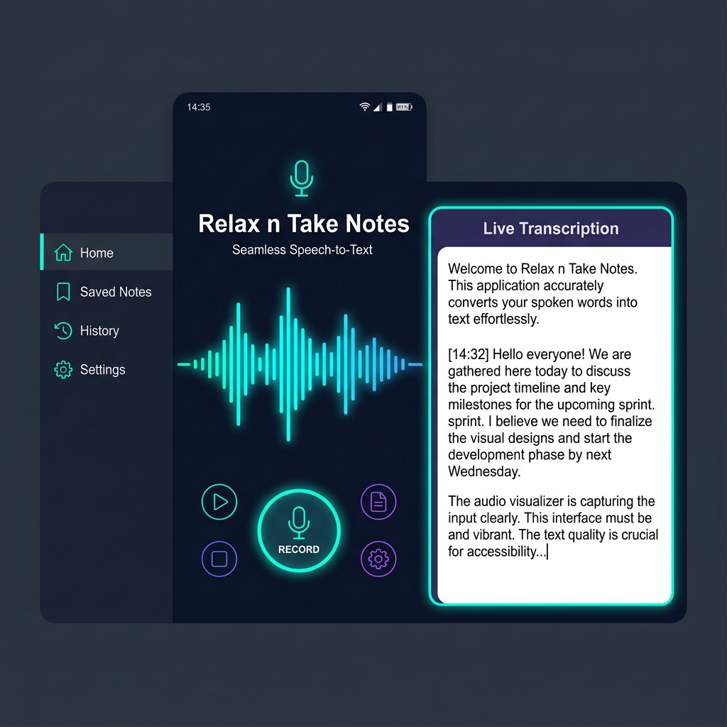Relax n Take Notes Waveform Visualizer
